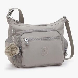 🆕 Kipling Gray Monkey Crossbody Purse Bag